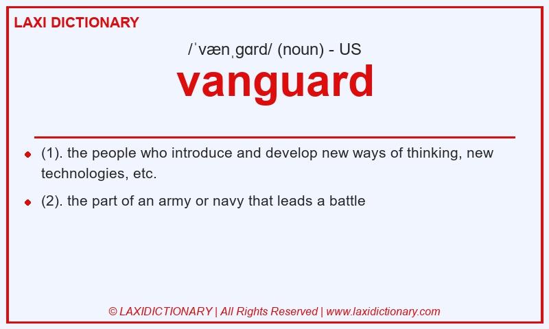 Definition vanguard in American English