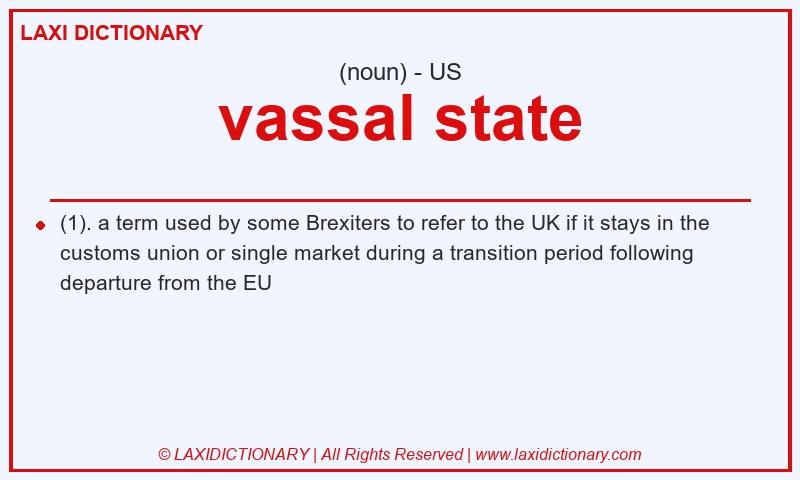 Definition vassal state in American English