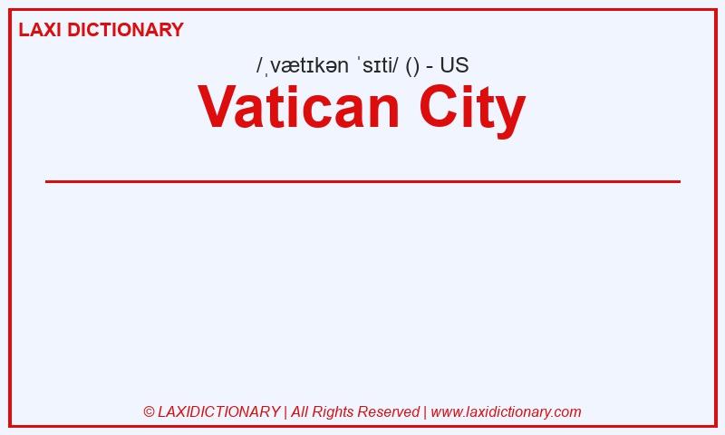 Definition Vatican City in American English