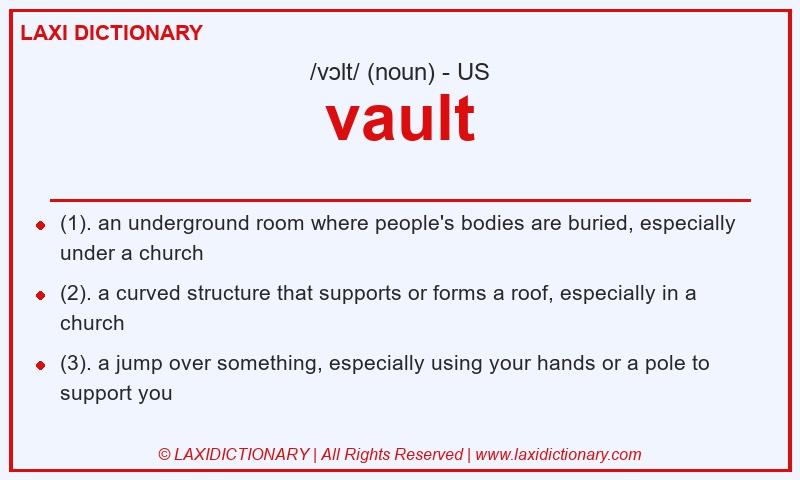 Definition vault in American English