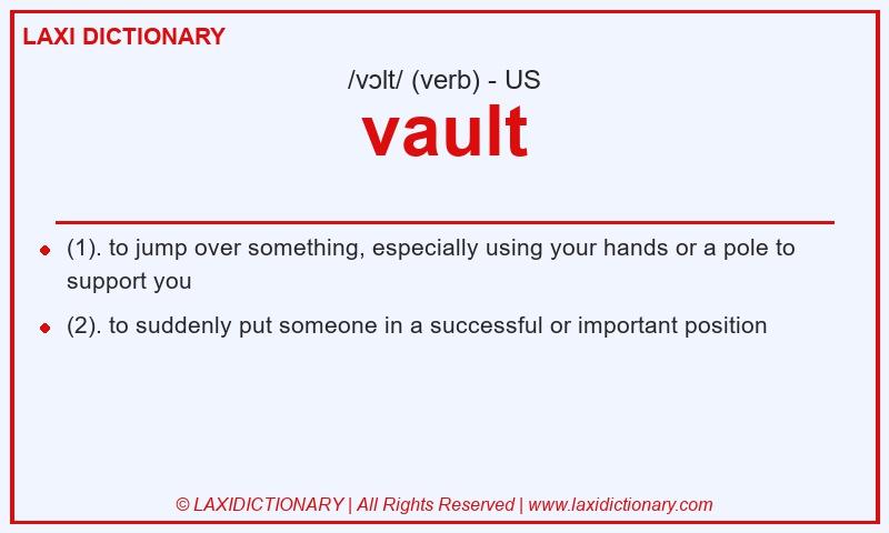 Definition vault in American English