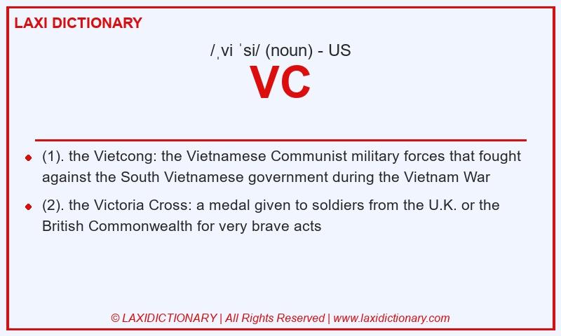 Definition VC in American English