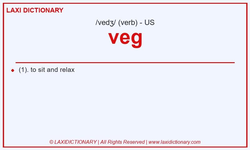Definition veg in American English