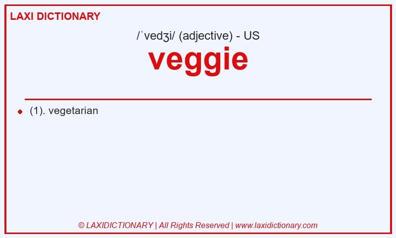 Definition veggie in American English