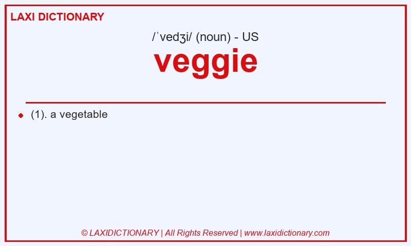 Definition veggie in American English