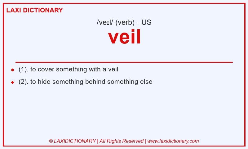 Definition veil in American English