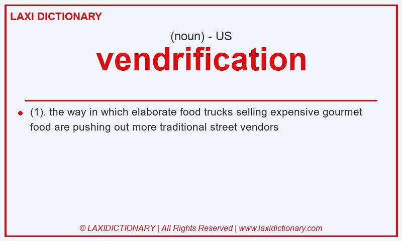 Definition vendrification in American English