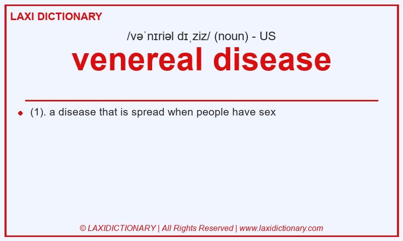 Definition venereal disease in American English