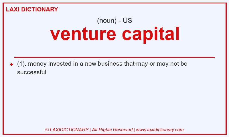 Definition venture capital in American English