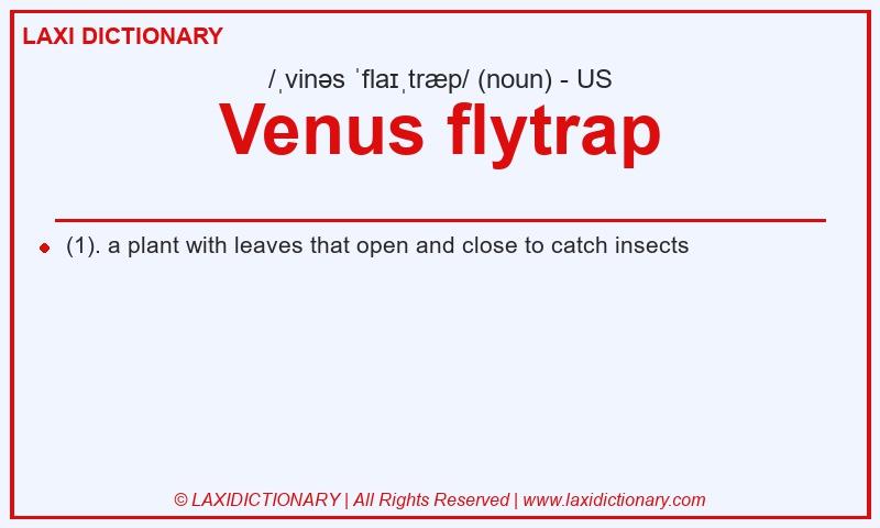 Definition Venus flytrap in American English