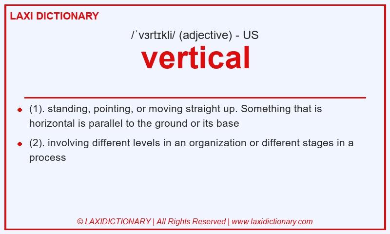 Definition vertical in American English