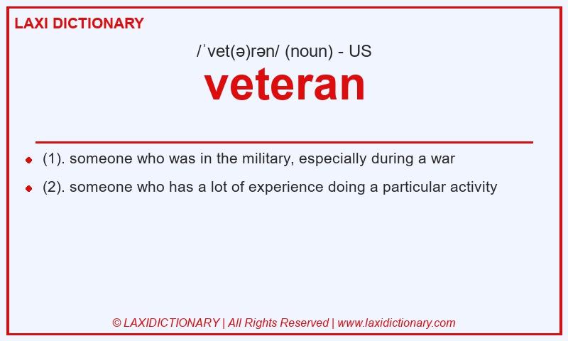 Definition veteran in American English