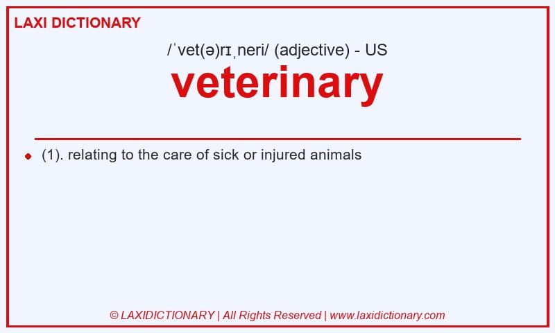 Definition veterinary in American English