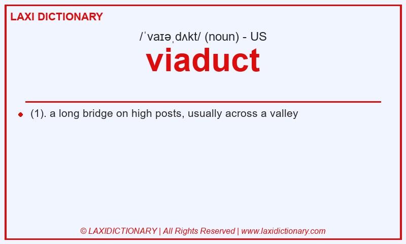 Definition viaduct in American English