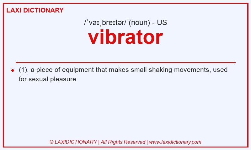 Definition vibrator in American English