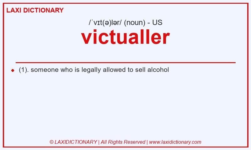 Definition victualler in American English