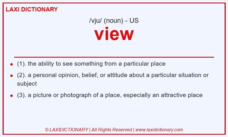 Definition view in American English