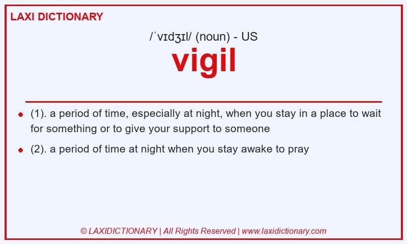 Definition vigil in American English