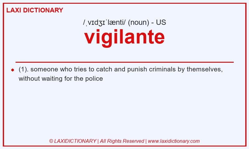 Definition vigilante in American English