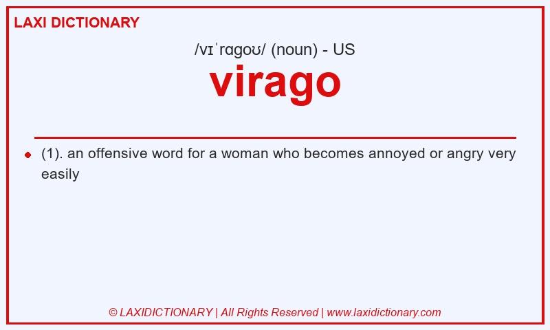 Definition virago in American English
