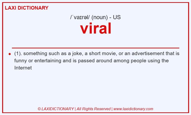 Definition viral in American English