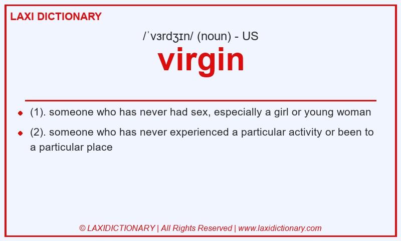 Definition virgin in American English