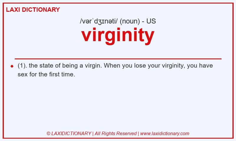 Definition virginity in American English