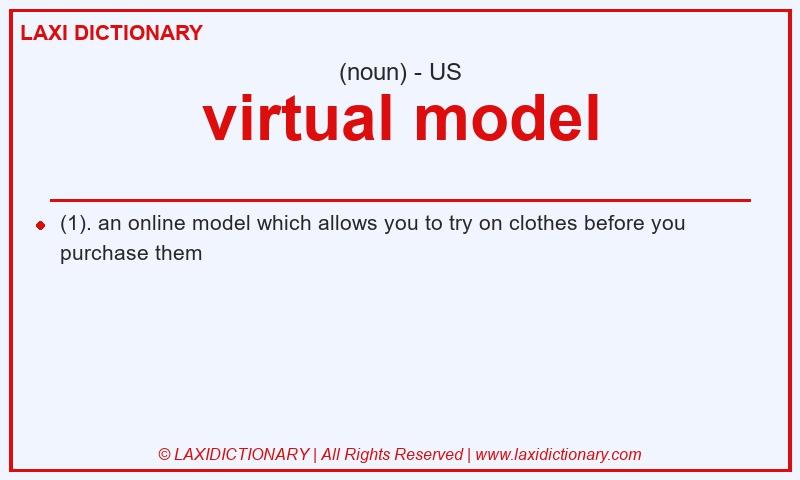 Definition virtual model in American English