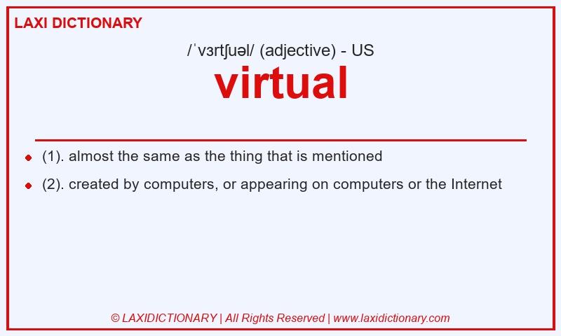 Definition virtual in American English