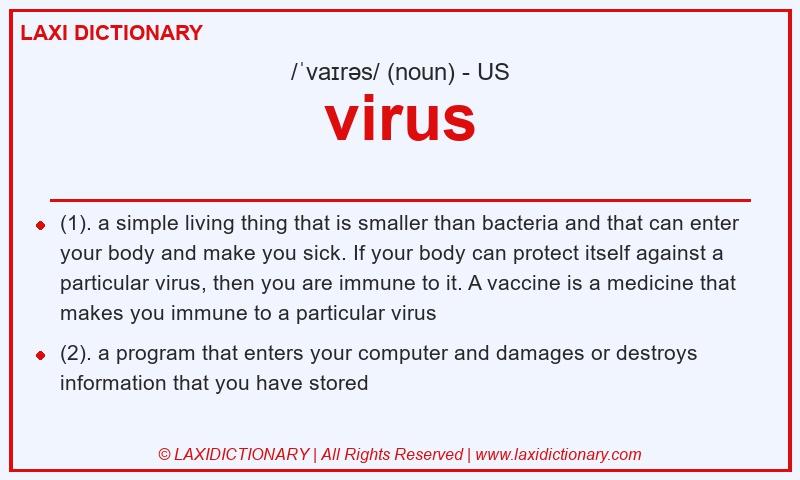 Definition virus in American English