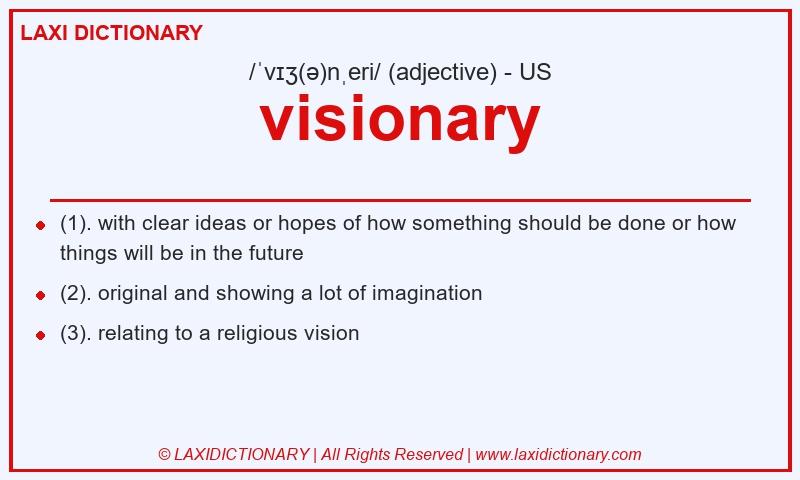 Definition visionary in American English