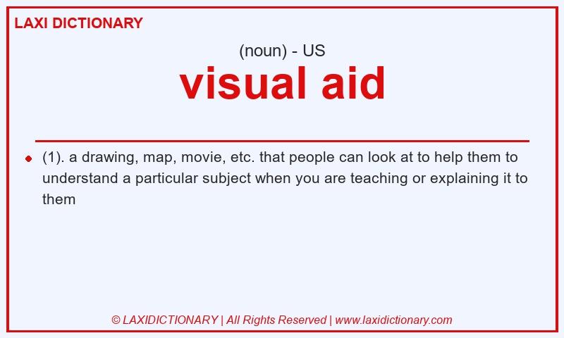 Definition visual aid in American English