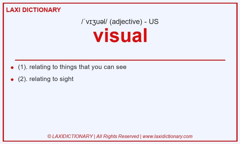 Definition visual in American English
