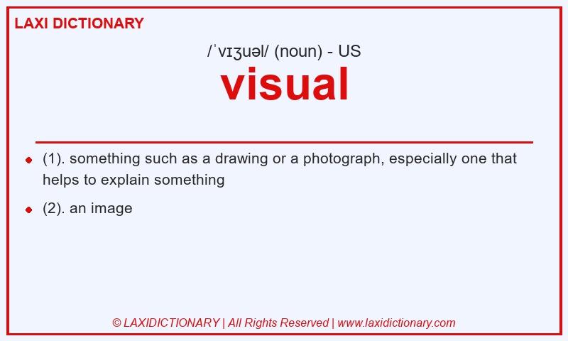 Definition visual in American English