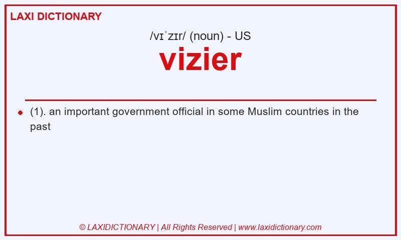 Definition vizier in American English