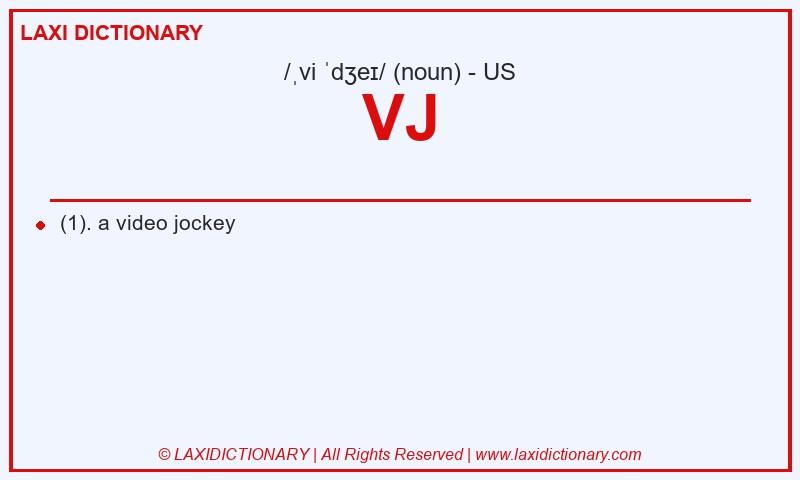 Definition VJ in American English