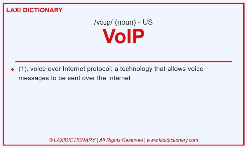 Definition VoIP in American English