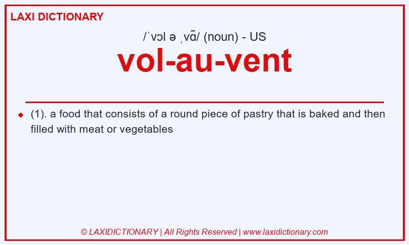Definition vol-au-vent in American English