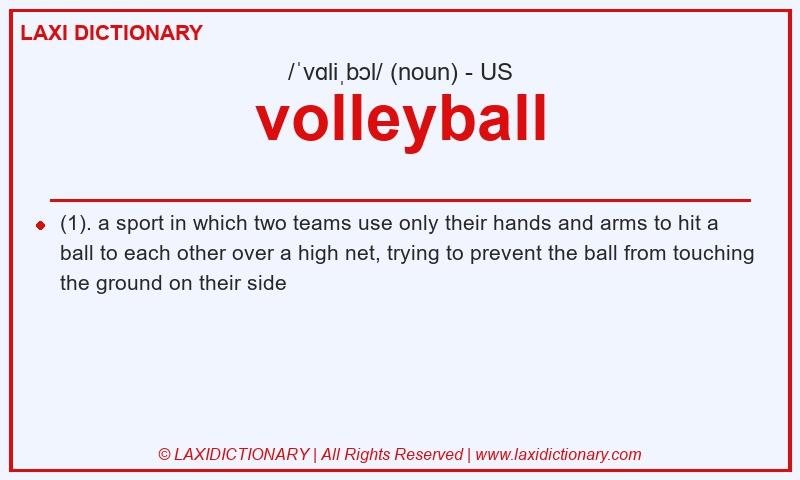 Definition volleyball in American English