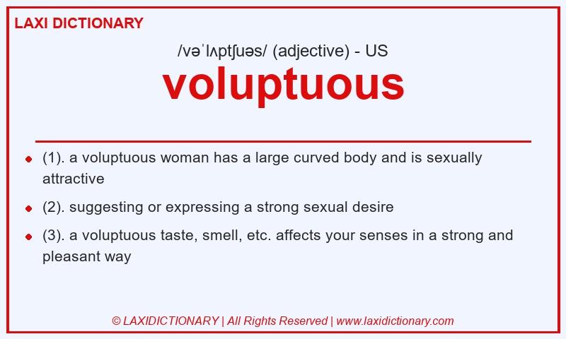 Definition voluptuous in American English