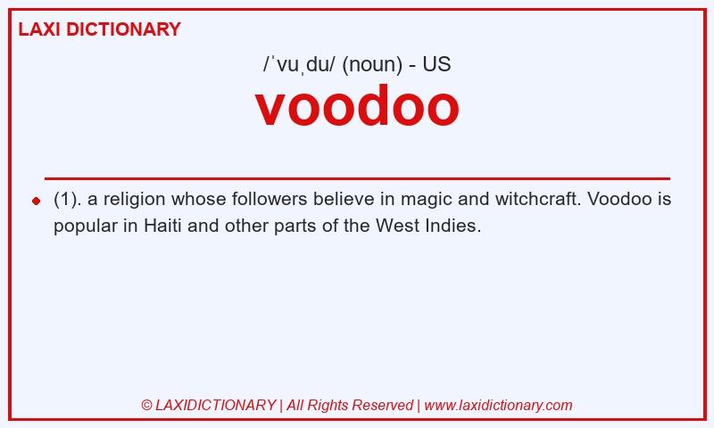 Definition voodoo in American English