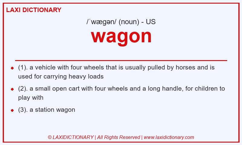 Definition wagon in American English