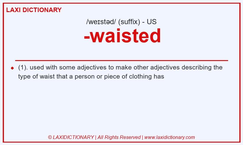 Definition -waisted in American English