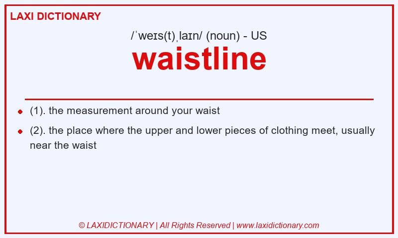 Definition waistline in American English