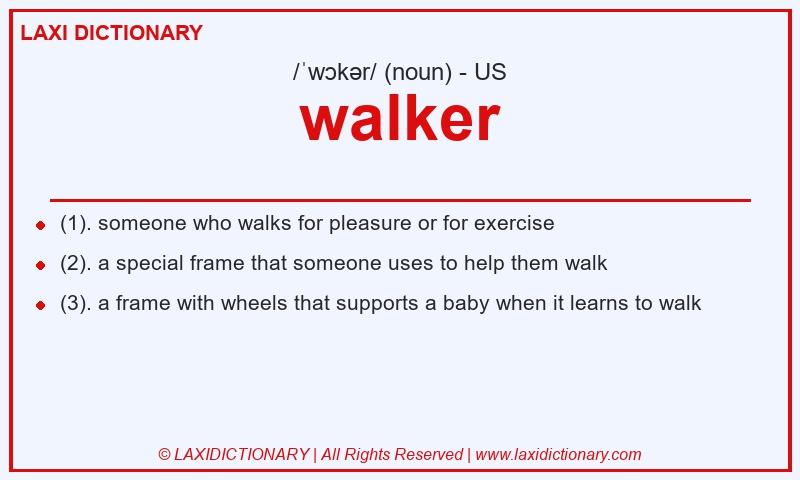 Definition walker in American English