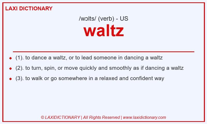 Definition waltz in American English