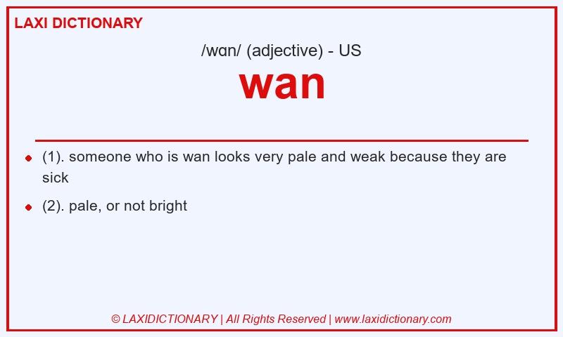 Definition wan in American English