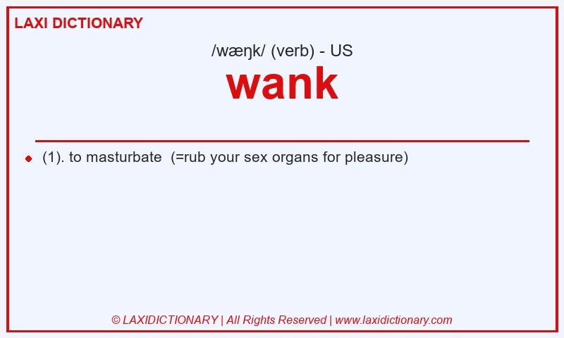 Definition wank in American English