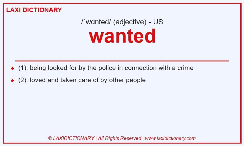 Definition wanted in American English