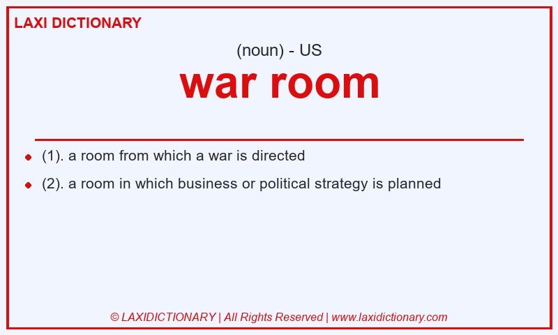 Definition war room in American English